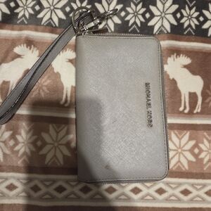 Michael Kors Gray Wristlet